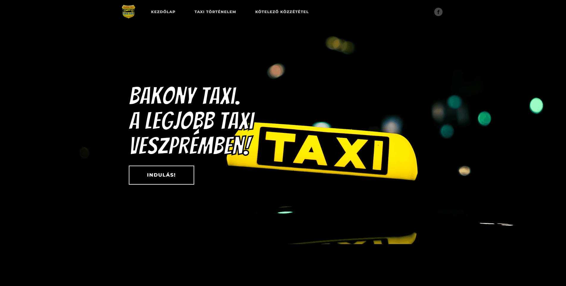 Bakony Taxi bemutatkozó oldal bélyegkép